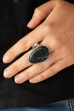 Marble Mecca - Black Ring Paparazzi