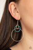 In An Orderly Fashion - Blue Earrings Paparazzi