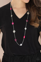 Glossy Glamorous - Pink Necklace Paparazzi