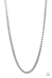 Combat Zone - Silver Necklace Paparazzi