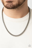 Combat Zone - Silver Necklace Paparazzi