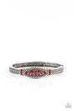 Locked in Luster - Red Bracelet Paparazzi