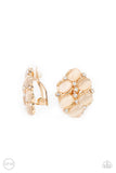 Row, Row, Row Your YACHT - Gold Clip On Earrings Paparazzi