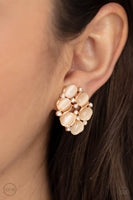 Row, Row, Row Your YACHT - Gold Clip On Earrings Paparazzi