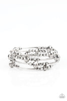 Showy Shimmer - Silver Bracelet Paparazzi