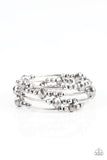 Showy Shimmer - Silver Bracelet Paparazzi