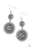 Bohemian Bedazzle - Silver Earrings Paparazzi