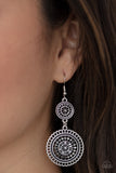 Bohemian Bedazzle - Silver Earrings Paparazzi