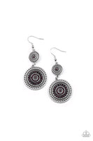 Bohemian Bedazzle - Purple Earrings Paparazzi