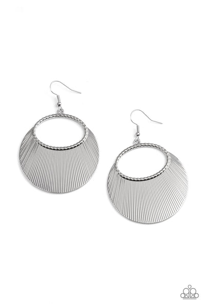 Fan Girl Glam - Silver Earrings Paparazzi