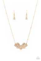 Deluxe Diadem - Gold Necklace Paparazzi