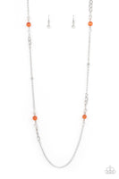 Teasingly Trendy - Orange Necklace Paparazzi