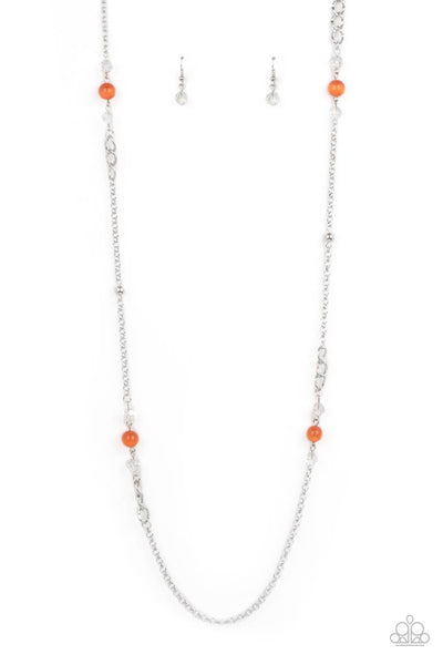 Teasingly Trendy - Orange Necklace Paparazzi