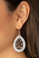 Encased Elegance - Silver Earrings Paparazzi