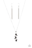 Classically Clustered - Black Necklace Paparazzi