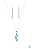 Classically Clustered - Blue Necklace Paparazzi