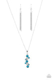 Classically Clustered - Blue Necklace Paparazzi