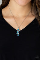 Classically Clustered - Blue Necklace Paparazzi
