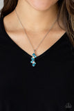 Classically Clustered - Blue Necklace Paparazzi