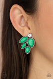 Fancy Foliage - Green Clip On Earrings Paparazzi