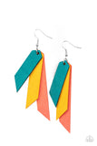 Suede Shade - Multi-Colored Earrings Paparazzi