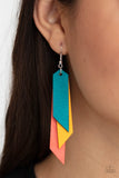 Suede Shade - Multi-Colored Earrings Paparazzi