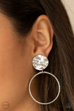 Undeniably Urban - Silver Clip On Earrings Paparazzi