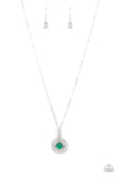 Springtime Twinkle - Green Necklace Paparazzi
