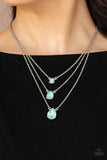 Dewy Drizzle - Green Necklace Paparazzi