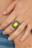 Vivaciously Vibrant - Yellow Ring Paparazzi