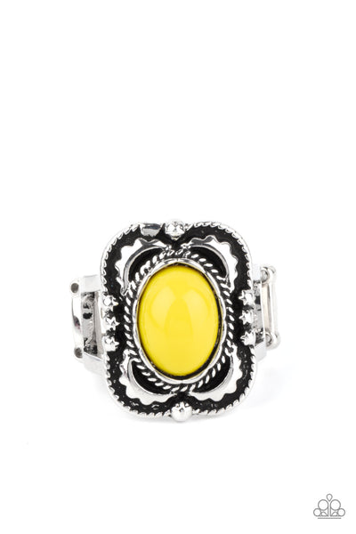 Vivaciously Vibrant - Yellow Ring Paparazzi