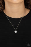 Pitter-Patter, Goes My Heart - Silver Necklace Paparazzi