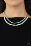 Parisian Princess - Green Necklace Paparazzi