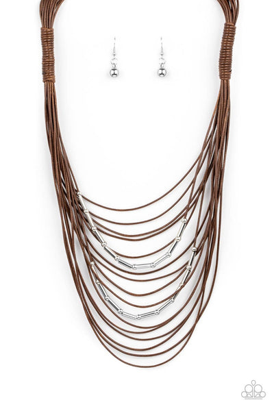 Nice CORD-ination - Brown Necklace Paparazzi