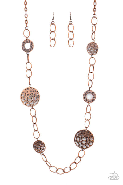 HOLEY Relic - Copper Necklace Paparazzi