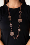 HOLEY Relic - Copper Necklace Paparazzi