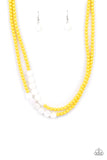 Extended STAYCATION - Yellow Necklace Paparazzi