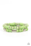 Desert Rainbow - Green Bracelet Paparazzi