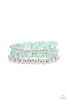 Delightfully Disco - Blue Bracelet Paparazzi