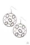 Watch OVAL Me - Silver Earrings Paparazzi