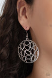 Watch OVAL Me - Silver Earrings Paparazzi