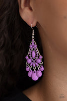 STAYCATION Home - Purple Earrings Paparazzi