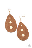 Rustic Torrent - Gold Earrings Paparazzi