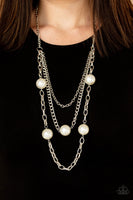 Thanks For The Compliment - White Pearl Necklace Paparazzi