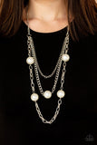 Thanks For The Compliment - White Pearl Necklace Paparazzi