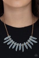 Ice Age Intensity - Gold Necklace Paparazzi