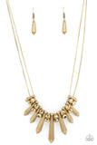 Dangerous Dazzle - Brass Necklace Paparazzi