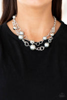 New Age Knockout - Silver Pearl Necklace Paparazzi