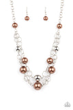 New Age Knockout - Brown Necklace Paparazzi