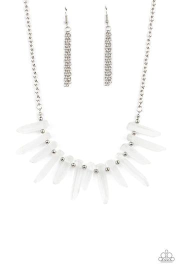 Ice Age Intensity - White Necklace Paparazzi